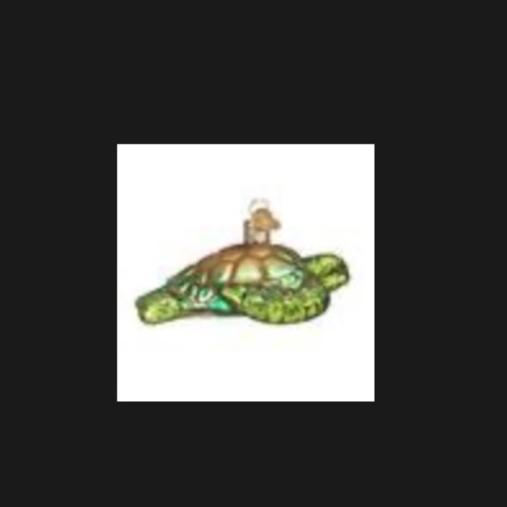 NWT - Sea Turtle Blown Glass Ornament - Old World Christmas